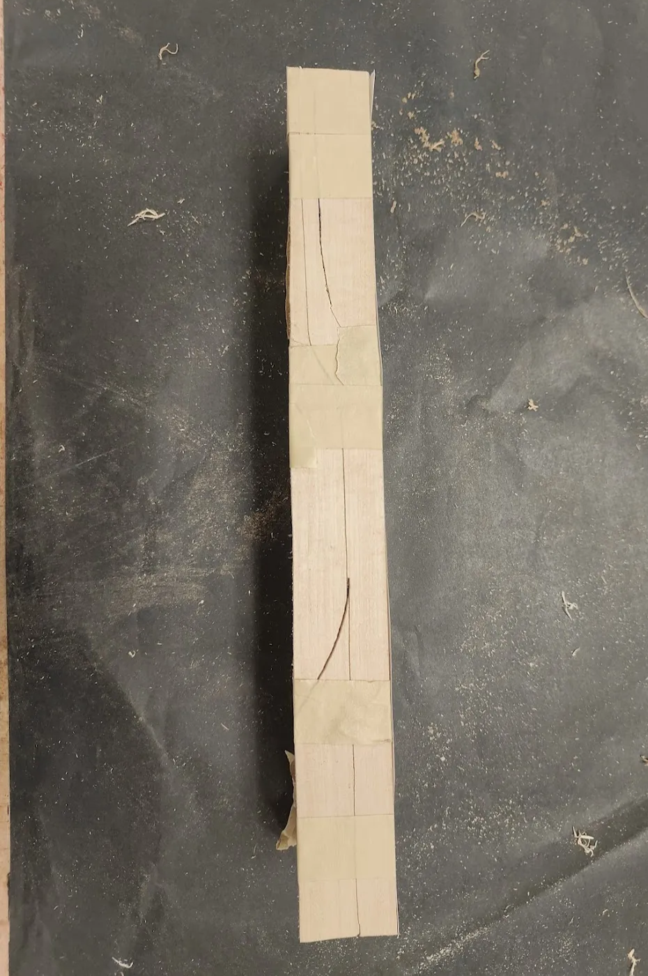A picture I got of my side view post cutting and taping back together.